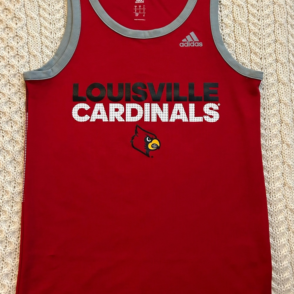 Adidas Red University of Louisville Cardinals Basketball Jersey